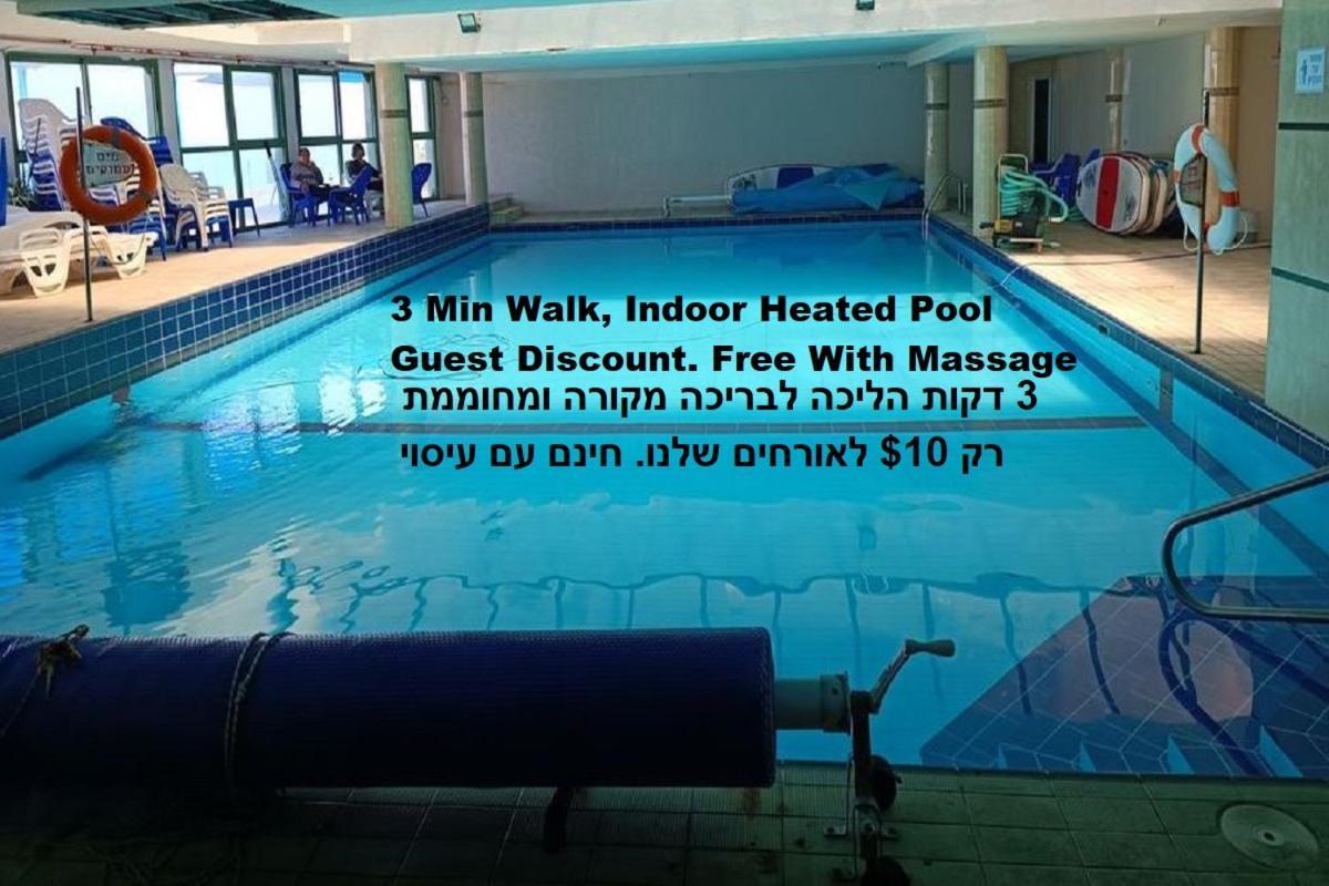Beach Suite Israel- Best View, Gym, Massage Chair, Low Fee For Off-Site Indoor Pool Spa ביץ סוייט ישראל- נוף ים מאלף, כיסא מסאז, חדר כושר, אפשרות לבריכה מקורה, וספא בתשלום ממש מוזל อัชเกลอน ภายนอก รูปภาพ